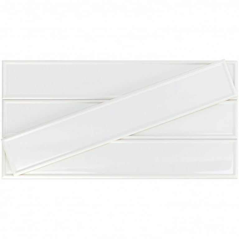 Bond Tile Sheffield Frame Blue 4 in. x 24 in. Polished Ceramic Wall Tile (8 Pieces 5.16 Sq. Ft. / Box) Bond Tile Sheffield Frame Blue 4 in. x 24 in. Polished Ceramic Wall Tile (8 Pieces 5.16 Sq. Ft. / Box)
