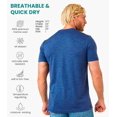 thumbnail image 3 of Merino.tech Men's Merino Wool Short Sleeve T-Shirt with Socks, Chicago Blues, Size L, 3 of 3