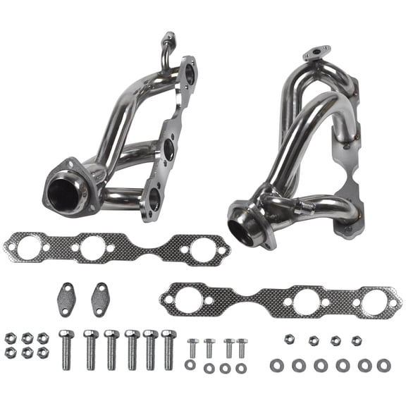 Panlongic Stainless Steel Hedader Exhaust Manifold For Chevy S10/Blazer/Sonoma 4.3 V6 1996-2001