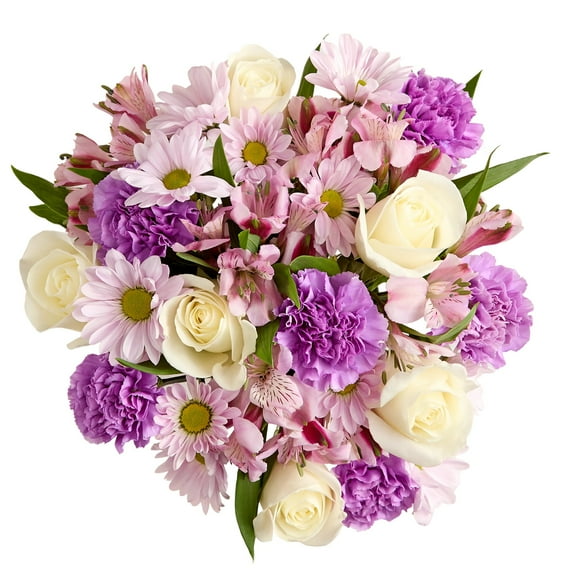 1800 Flowers - Garden Bouquet Only: Lavender & Multicolor Fresh Cut Flowers, Decorative