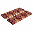 thumbnail image 1 of Abstract Bench Cushion Set of 2, East Style Colorful Design with Multiple Dotted Wavy Stripes and Circles, Standard Size Foam Pad and Decorative Cover, Multicolor, by Ambesonne, 1 of 4