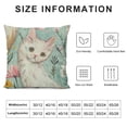 thumbnail image 5 of SHANXI Pillow Cover Floral Decorations Pillow Case for Home Sofa Couch Decor 22x22in, 5 of 5