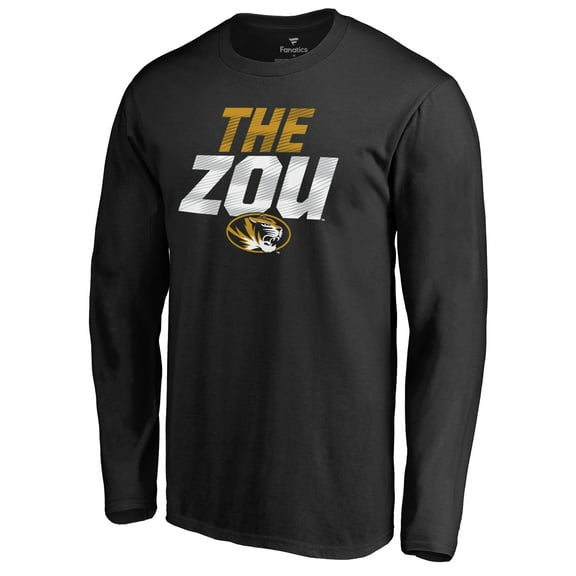 Men's Black Missouri Tigers THE ZOU- Hometown Collection Long Sleeve T-Shirt
