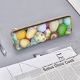 thumbnail image 3 of Rocae Colorful Easter Eggs for Leather Pencil Case - Zippered Pen Case Stationery Bag Zipper Pouch Pencil Holder For Men Women Businessmen And Artists, 3 of 5