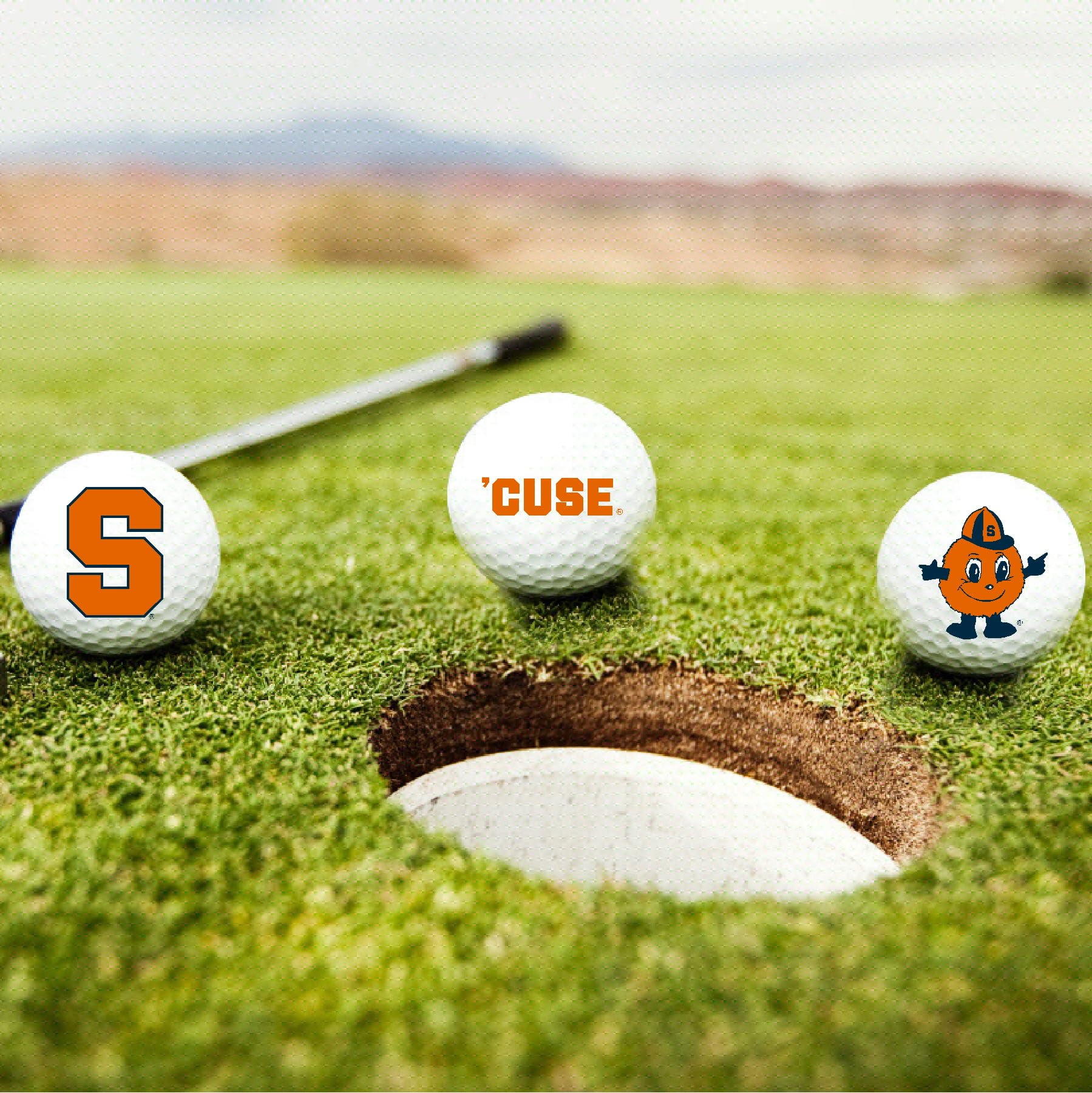Syracuse University Orange Logo Edition Officially Licensed NCAA Taylormade Distance+ Golf Balls 12-Pack (Dozen)