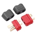 thumbnail image 2 of LYUMO RC Accessories,T Plug Connectors Deans Style Universal RC Battery Motor Connectors With Anti Slip Lids For RC Car Boat Airplane Models,T Connector, 2 of 8