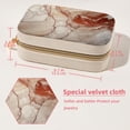 thumbnail image 5 of Marble Velvet Portable Storage Box with Removable Compartment - a Stylish Decorative Box, Bracelet Holder, and Jewelry Stand - Gift, 5 of 7