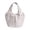 White, variant on Floral Jacquard Handbag for Women, 11.8 Inch Multi-Pocket Tote Purse with Snap Closure, Lightweight Fabric Shoulder Bag for Daily Casual Outings