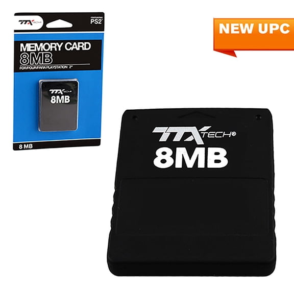 TTXTECH 8MB Memory Card for Sony PlayStation 2