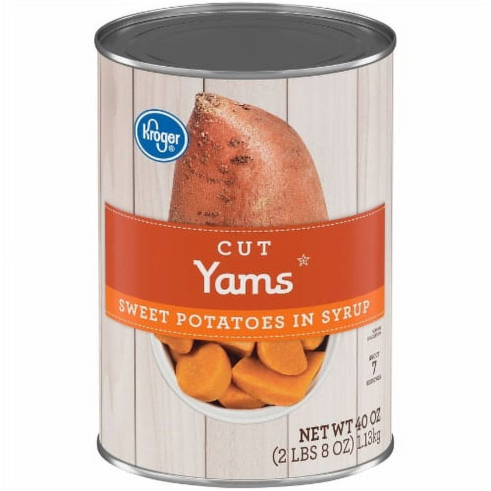 Kroger Cut Sweet Potato Yams in Syrup 40 oz - 3 Pack