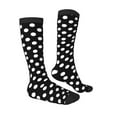 thumbnail image 3 of Easygdp Black And White Polka Dot Fashionable Adult Sockings&Sports Sockings&Breathable Sockings, Non-Pilling,Contrasting Color Design, 3 of 9