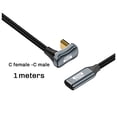 thumbnail image 1 of PD 100W USB C to Type C Elbow OTG Data Cord Cable USB 3.2 Gen 2 10Gbps Data Sync 5A Power Delivery 4K60Hz,G, 1 of 5