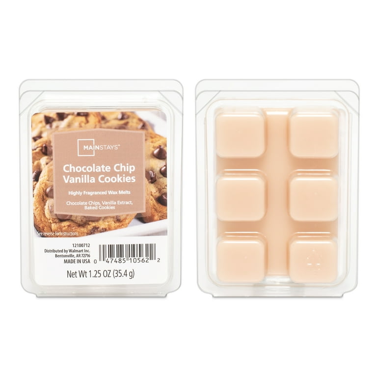 Mainstays Chocolate Chip Vanilla Cookies Scented Wax Melt 1.25 oz