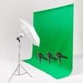 thumbnail image 1 of LS Photography Backdrop Muslin with LED Bulb Umbrella reflector Light/umbrella holder Clamp kit, WMT1802, 1 of 9