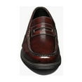 thumbnail image 3 of Men's Nunn Bush Lincoln Moc Toe Penny Loafer Shoes Leather Burgundy 85538-641, 3 of 7