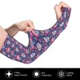 thumbnail image 2 of Fotbe leaf flower Skull colorful Mangas para Brazos con Protección Solar UV- Cubrebrazos para Tatuajes – Mangas Deportivas Refrigerantes UPF 50 para Hombre y Mujer, 2 of 7