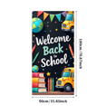 thumbnail image 3 of Welcome Back to School Banner Colorful Bus Crayons Globe Background Backdrop Classroom Supplies Decorations Party School Event Classroom Decor, 3 of 4