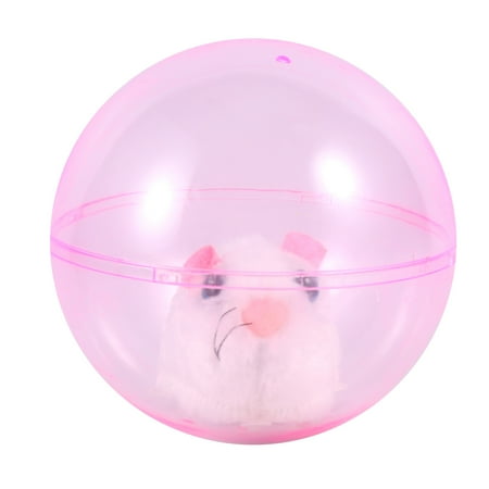 

rolling hamster ball toys 1PC Rolling Hamster Ball Toy Electric Hamster Ball Toy Cartoon Animal Ball Toy Funny Rolling Hamster Ball Toy for Kids Playing White