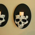 thumbnail image 5 of Skull Wall Lamp skull wall candle holder Halloween Decoration Family Horror Decorations, 5 of 5