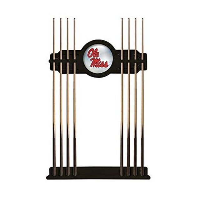 Holland Bar Stool CueBKMssppU Ole Miss Cue Rack - Black