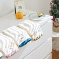 thumbnail image 3 of REGALWOVEN Cute Cartoon Pattern Decorative Hand Towel Set, 14" x 30" Soft Absorbent Pure Cotton Towels for Bathroom, Hotel White-Snowman 4-Piece, 3 of 5