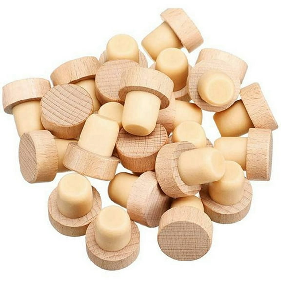 50Pc Wine Bottle Cork T Shaped Plugs for Stopper Reusable Corks Wooden and Rubber