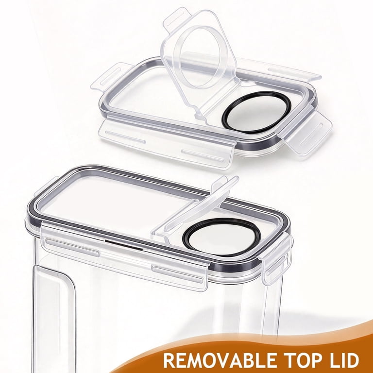 Airtight Cereal Containers Set of 4 with Labels and Marker photo 8