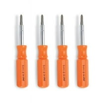Lutz 6-in-One Pocket Size Orange Screwdriver, 26030 (Pack of 4)