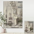 thumbnail image 3 of Designart 'French Bathroom Vintage II' Traditional Bathroom gallery-wrapped Canvas, 3 of 3