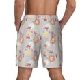thumbnail image 4 of Goofa Butterfly Flower Printed Men's Swim Trunks Board Shorts Quick Dry Mens Swimming Trunks with Compression Liner,Breathable Fit Hawaii Beach Shorts-Small, 4 of 9