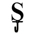 thumbnail image 1 of Village Wrought Iron 3.63 Inch Letter S Wall Hook Small, 1 of 5