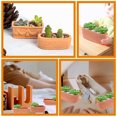 thumbnail image 2 of 3pcs Mini Terracotta Clay Flower Pots Tiny Cactus Pots Small Succulent Planter Nursery Plant Pot for Home, 2 of 9