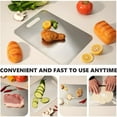 thumbnail image 5 of Stainless Steel Cutting Board, 4 PCS Cutting Boards for Kitchen, 304 Stainless Non Stick Chopping Cutting Board by YAAHEIJA for Meat Fruit & Vegetable (15.3 x 11, 13.4 x 9, 11.8 x 7.9, 9 x 5.4 in), 5 of 5
