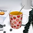 thumbnail image 5 of Yiaed Strawberries Print Ceramics Coffee,Large Handle Design,Extra Large Tea and Coffee Cup for Office and Home Mugs, 5 of 6
