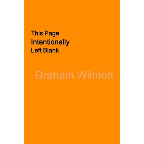 This page intentionally left blank, (Paperback)