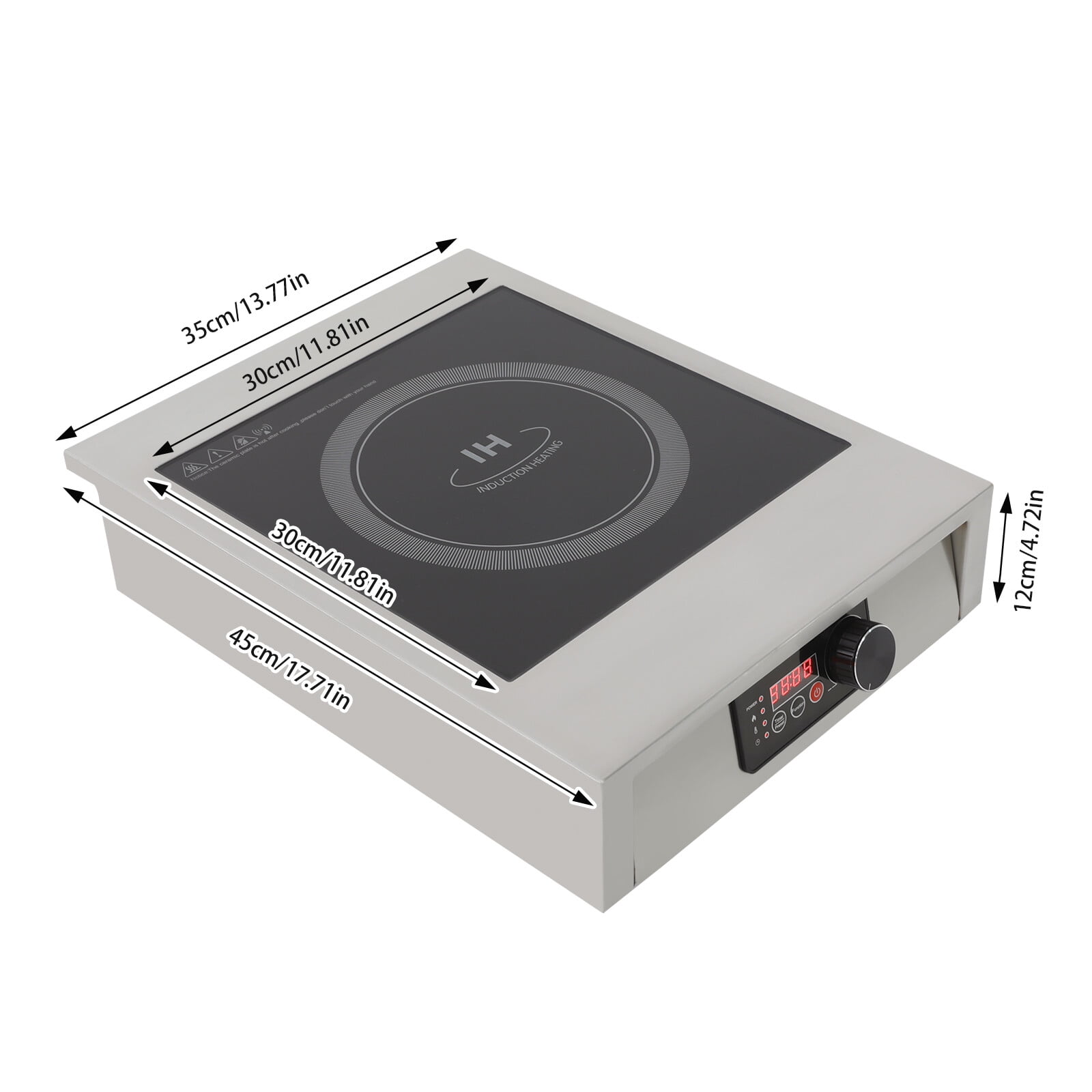 DENEST Commercial Induction Cooktop, 3500W Portable Induction Cooktop 110V Tabletop Induction Cooker