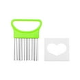thumbnail image 2 of Hariumiu Stainless Steel Onion Holder Slicer Cutter Kitchen Vegetable Chopper Tool with 10 Forks Non-Slip Handle for Onion Potato Tomato Lemon Slicing, 2 of 8