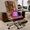 Brown, variant on Homezeer Reclining Office Chair with Footrest, Big and Tall Office Chair 500lbs Wide Seat with Backrest, High Back Large Executive Office Chair Lumbar Support,Leather Managerial Chair,Grey