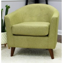 Fox Hill Trading Marnie 19"H Fabric Accent Chair in Terrace Citron Yellow