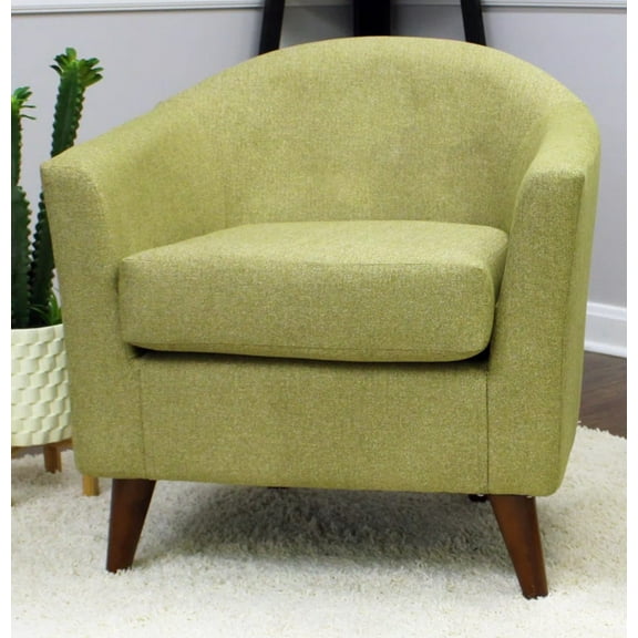 Fox Hill Trading Marnie 19"H Fabric Accent Chair in Terrace Citron Yellow