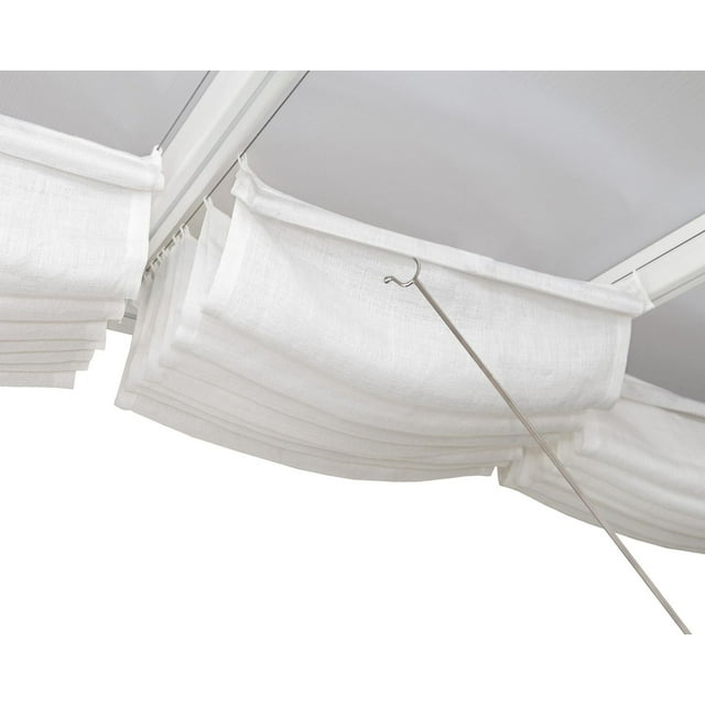 CANOPIA by PALRAM Housse de patio 10 pi x 20 pi Ensemble de stores de toit – Blanc
