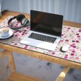 thumbnail image 3 of Long Mouse Pads for Desk,Pioneer Flower Floral Print Pattern Desk Mats on Top Of Desks, Desk Mouse Pad Extra Large with 3mm Non-Slip Base and Stitched Edge for Gaming,Office,Work,Home 35.4"x15.7", 3 of 6