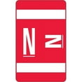 thumbnail image 2 of (2 pack) Smead AlphaZ ACCS Color-Coded Labels "N" - 1" x 1.63" Length - Red - 10 / Sheet - 100 / Pack, 2 of 4