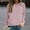 Pink, variant on CLOISE Women Sweatshirt Striped Color Block Oversized Sweatshirts Crewneck Long Sleeve Hoodies Shirts Blue Basic Blouses Fall Tunic Y2k Outfits XL