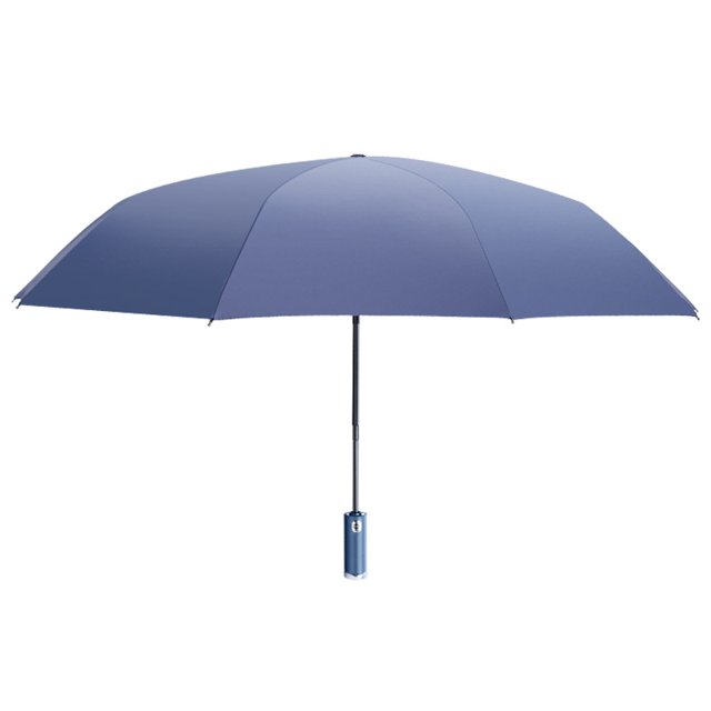 Paraguas totalmente automático Sol y lluvia para mujer De doble uso Encogimiento Fuerte resistente al viento Protector solar Linterna Paraguas de iluminación Paraguas para hombre, 33 cm, azul marino profundo ShuxiuWang 8390605533716