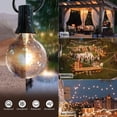 thumbnail image 2 of Outdoor String Lights 150FT (50FT X 3 Pack), G40 Globe Patio Lights with 72 (+18 Spare) Edison Glass Bulbs, Waterproof Connectable Hanging Outside Lights for Garden, Backyard, Patio, Party, 2 of 4