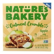Nature's Bakery, Oatmeal Crumble Bars, Vegan, Apple, 6 Ct, 1.41 oz