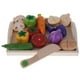 thumbnail image 2 of Imán de madera Frutas Verduras Corte de alimentos Niños Juego de roles Juguete Vegetal C, 2 of 9