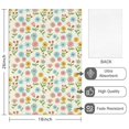 thumbnail image 2 of 2 Pcs Pioneer Flower Floral Print Pattern Kitchen Towels, Funny Microfiber Dish Towel Set, 18" X 26" Tea Towels, 2 of 6