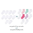 thumbnail image 2 of Wonder Nation Baby and Toddler Low Cut Socks, 20-Pack, Sizes 0M-5T, 2 of 5